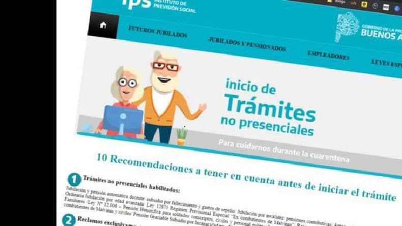 Desde la semana que viene los trámites del IPS se podrán hacer online
