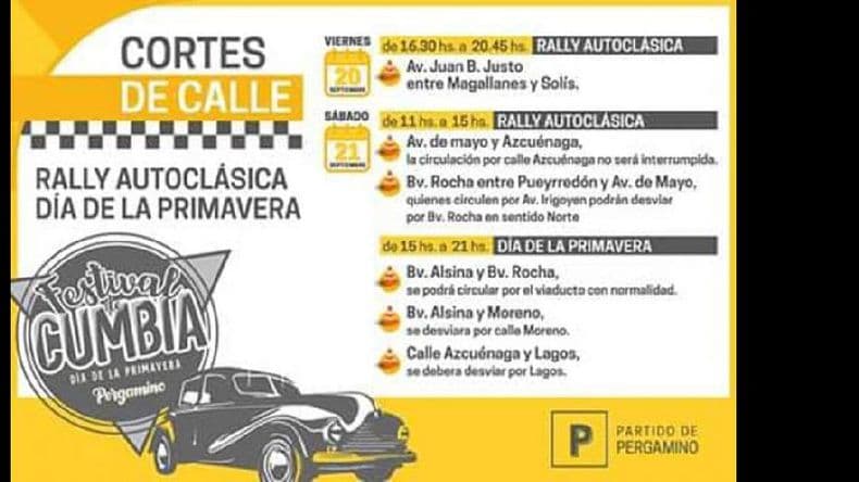 Cortes de calles por actividades que se llevarán a cabo en la ciudad