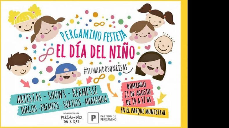 Con un evento masivo en el Parque Municipal, “Pergamino festeja el Día del Niño”