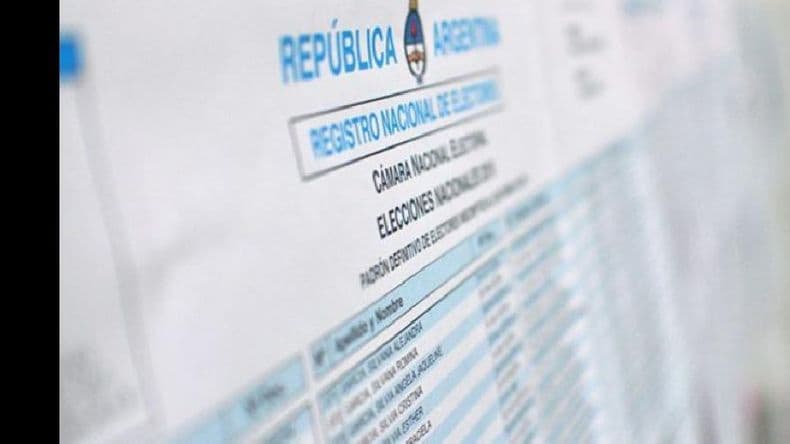 Ya se puede consultar el padrón electoral provisorio para las elecciones 2021
