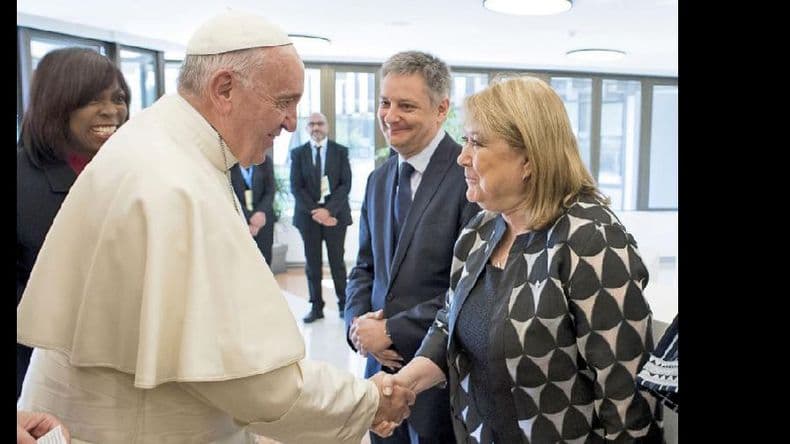 Malcorra se reunió con el Papa en el Vaticano