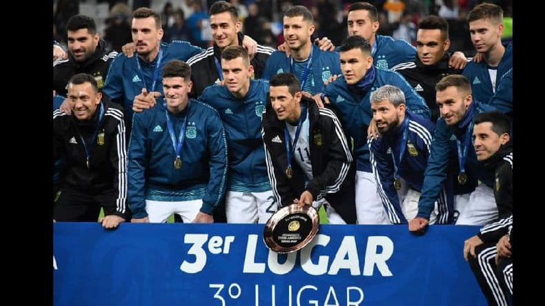 Argentina cerró la Copa América con una sonrisa: ganó y se subió al podio