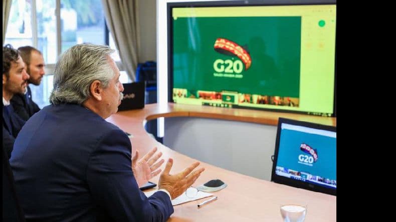 Fernández propuso al G20 crear un “Fondo Mundial de Emergencia Humanitaria”