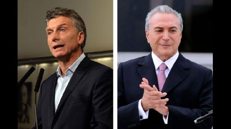 Macri analizará con Temer el comercio bilateral, Mercosur y la seguridad en las fronteras