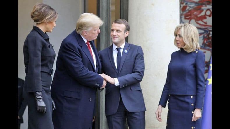 Macron y Merkel reafirmaron lazos de amistad a 100 años del armisticio