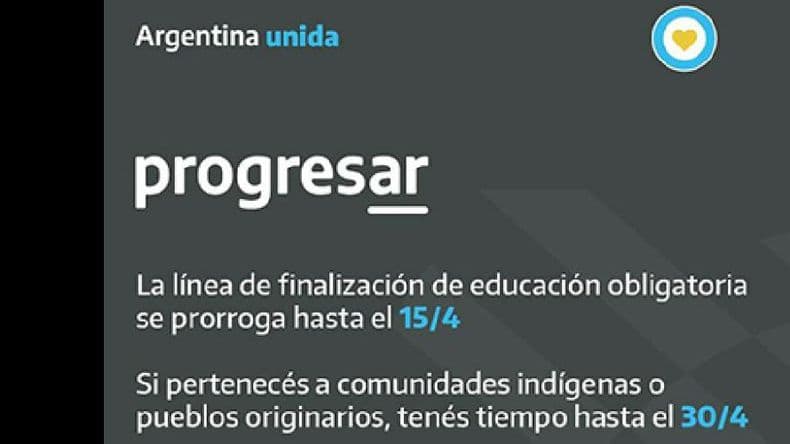 Anunciaron que se extiende el plazo de inscripción al Programa Progresar