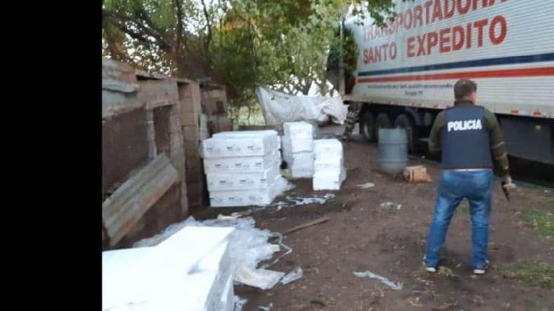 Hallan el semirremolque del camión interceptado en Pergamino