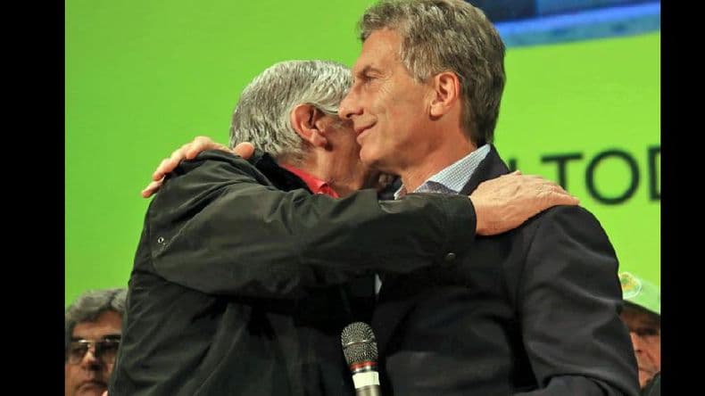 Mauricio Macri se mostró junto a Hugo Moyano
