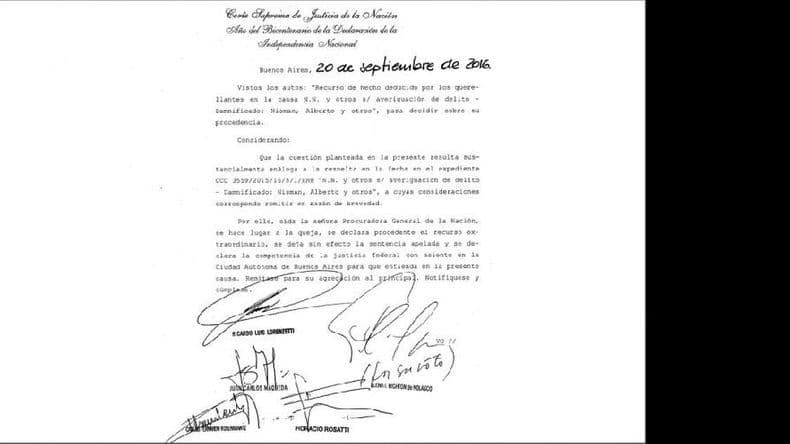 Caso Nisman: la Corte Suprema determinó la competencia federal