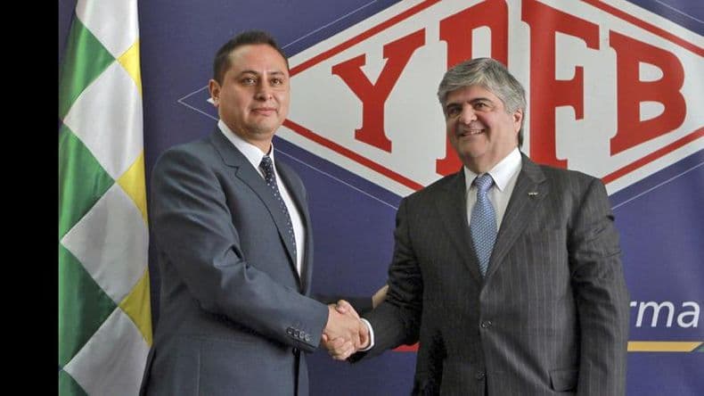 YPF firmó un acuerdo con la petrolera estatal de Bolivia