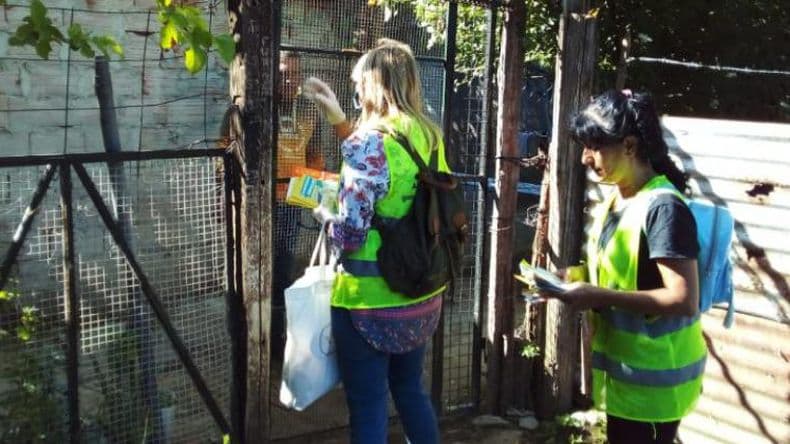 Campaña de concientización y descacharrización en barrio Jorge Newbery