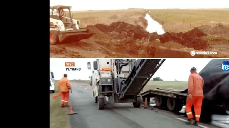 Hasta el sábado a media mañana seguirá cortada la ruta Nº 32