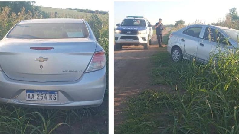En Arrecifes apareció abandonado el automóvil utilizado por los asaltantes del barrio Viajantes