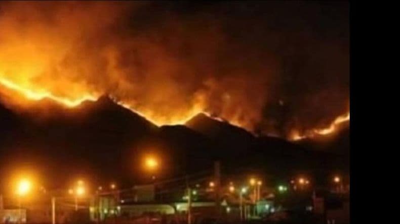Intenso operativo para combatir el fuego en las sierras de San Luis