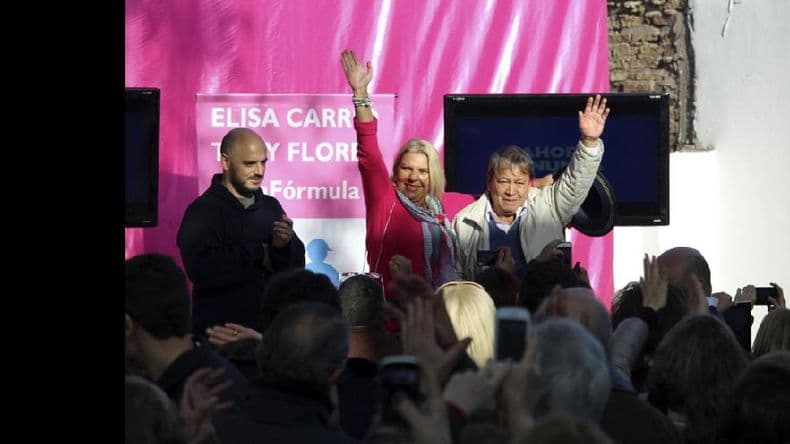 Carrió presentó a su compañero de fórmula Héctor “Toty” Flores