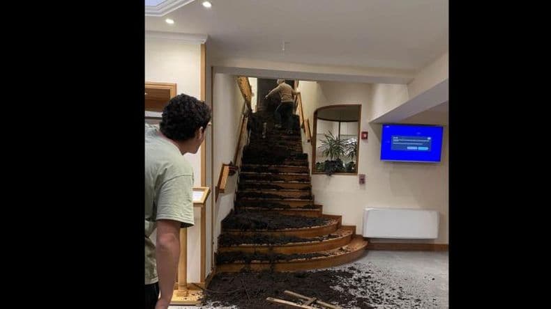 Bariloche: tras el alud que se metió en un hotel y dejó un muerto, buscan a una pareja