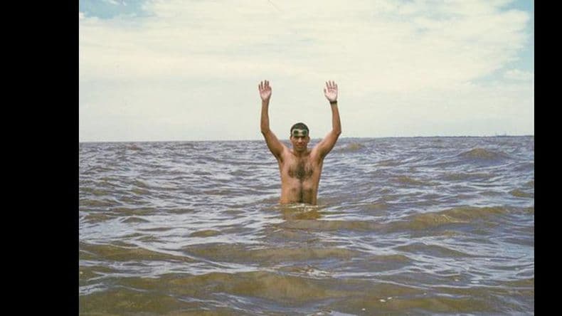Hace 25 años Patricio D'Ottavio hacía realidad el primero de sus tres cruces: el Río de la Plata