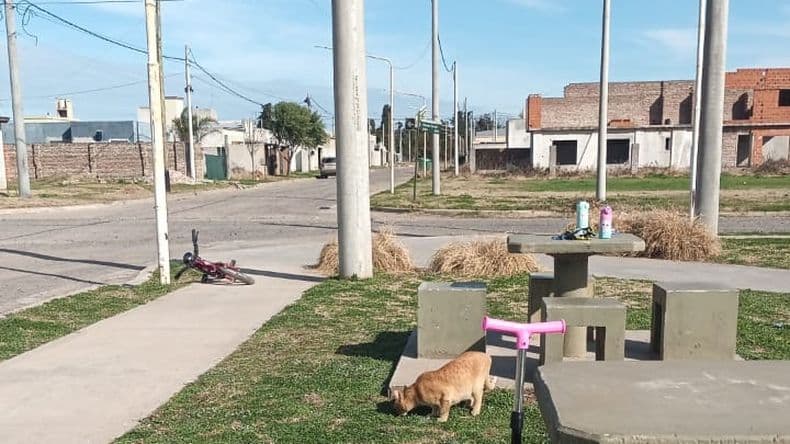 Un ladrón en moto aprovechó la recreación familiar para apoderarse de las pertenencias que dejaron en una mesa