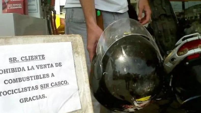 Cargar nafta con casco: Poco cumplimiento en estaciones de servicio de Pergamino