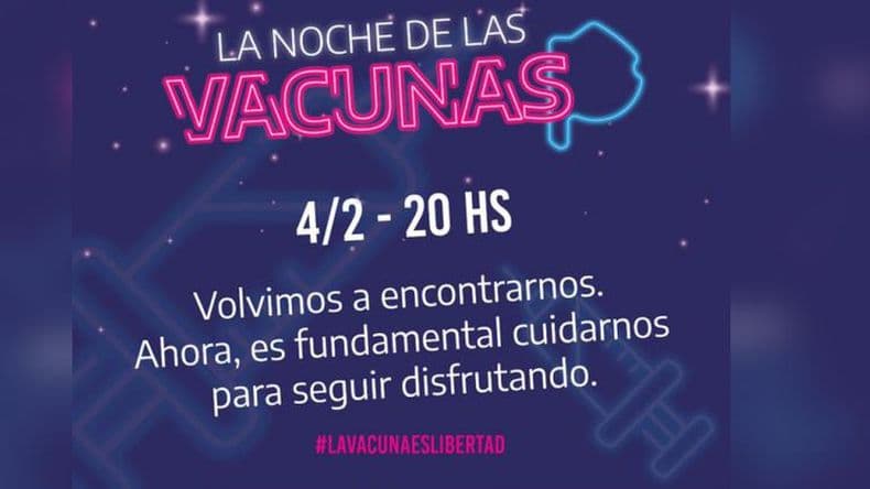 Este viernes será La Noche de las Vacunas en Pergamino