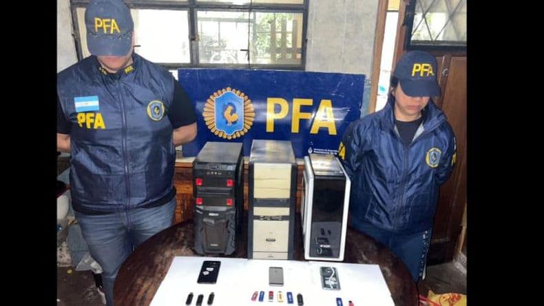 Exitoso allanamiento de cibercrimen en Pergamino