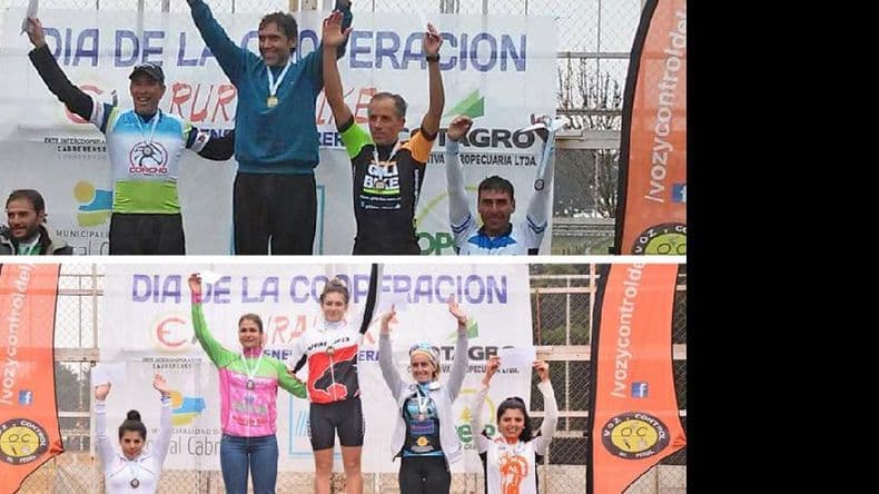 Rural bike: Erminio Suárez y María Marta Rodríguez al podio en General Cabrera