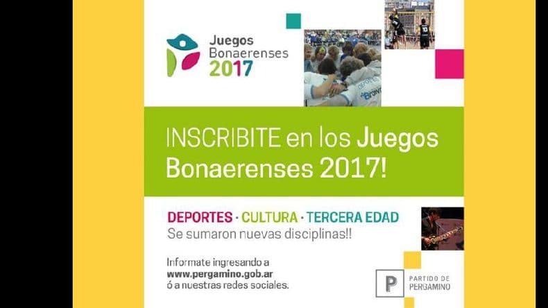 Comenzó la inscripción para los Juegos Bonaerenses