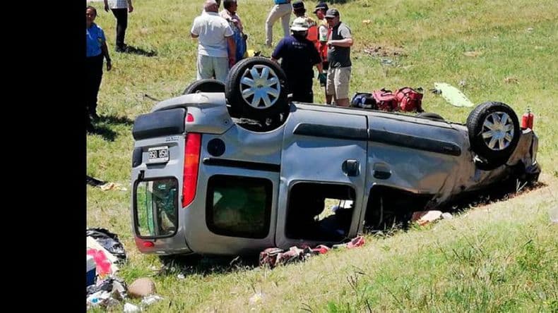 Cuatro pergaminenses se accidentaron en Córdoba