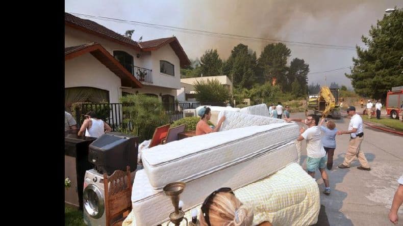 Chile moviliza un inédito operativo de emergencia para combatir incendios