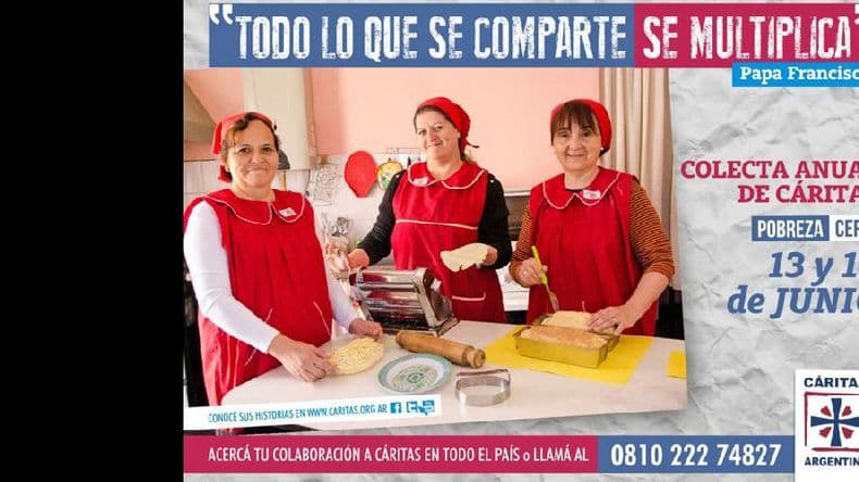 El sábado 13 y el domingo 14 se llevará a cabo la colecta de Cáritas