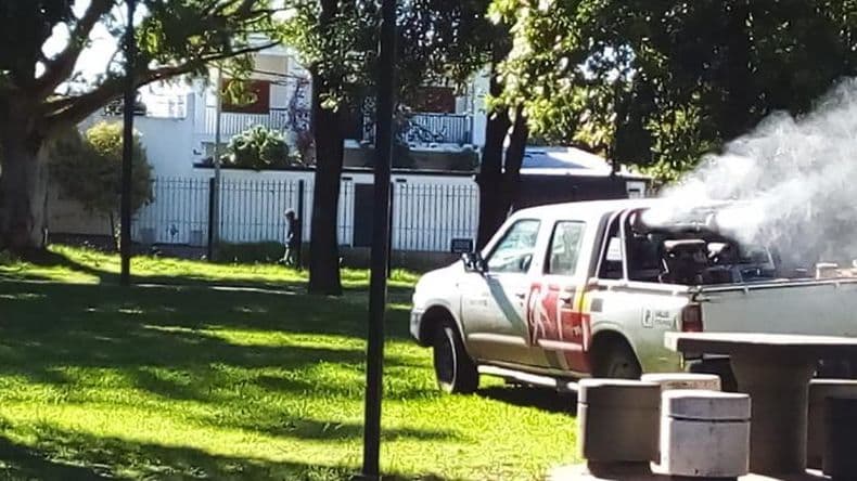 Fumigan en los espacios verdes ante la aparición de mosquitos