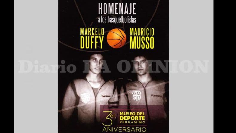 Este sábado será el homenaje a Mauricio Musso y Marcelo Duffy