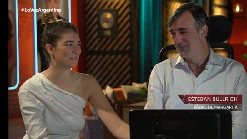 El emotivo momento de Esteban Bullrich y su hija en La Voz Argentina