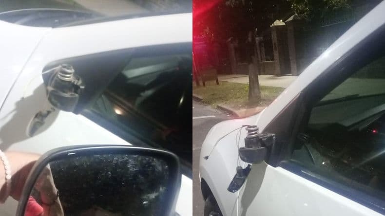La conductora de un auto de remises denunció que la persiguieron varios sujetos en motos y dañaron el vehículo