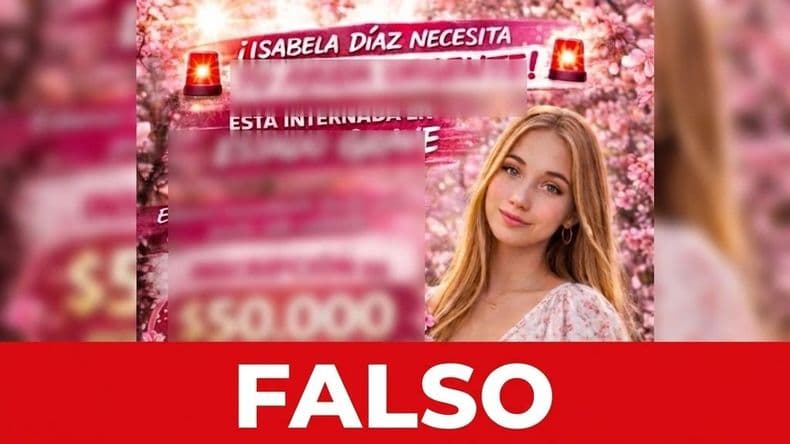 Investigan a la persona que publicó en redes sociales pidiendo ayuda a la joven Isabella Díaz