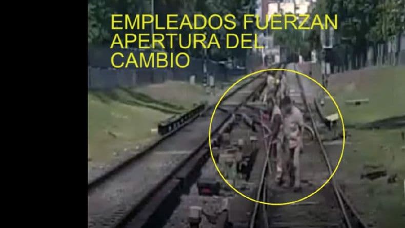 Denuncia contra ferroviarios por el descalce de una formación del Sarmiento