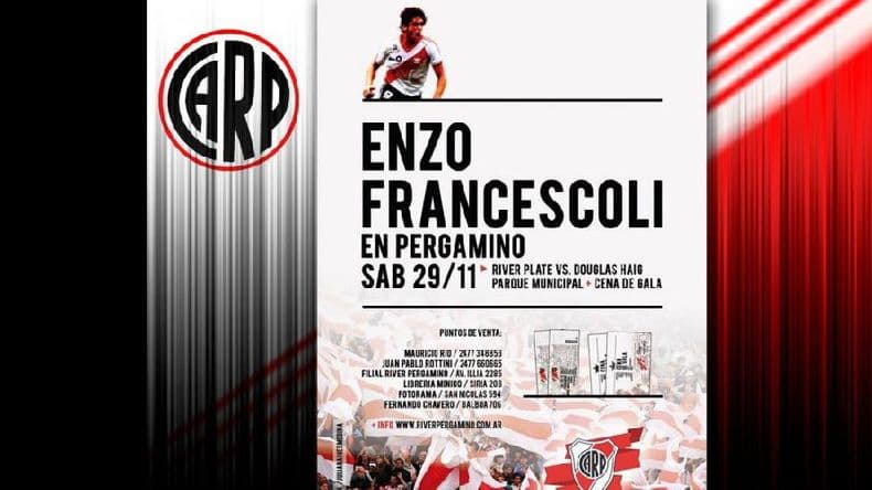 Enzo Francescoli vendrá el sábado a nuestra ciudad