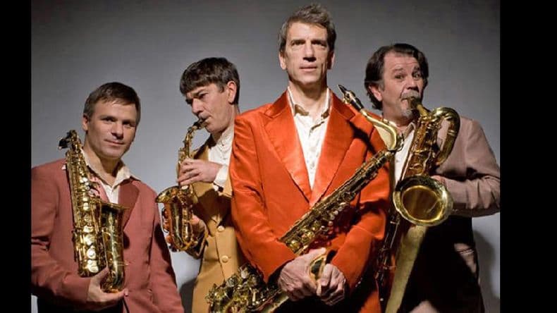 Cuarteto de saxofones en el Colegio de Escribanos