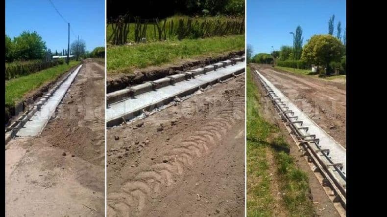 Las obras de cordón cuneta se siguen ejecutando en varias zonas