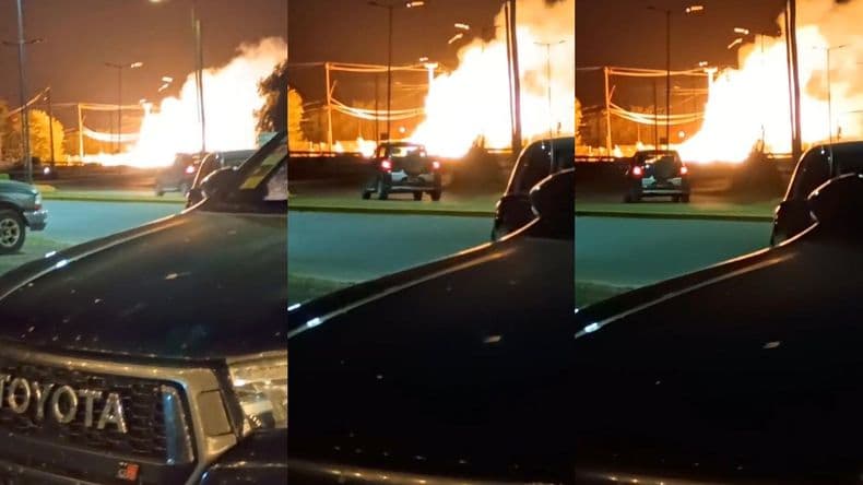 El incendio de un transformador del tendido de media tensión provocó un gran corte de luz en la zona sur