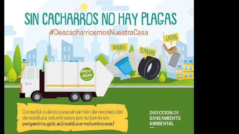 Descacharrizar, una de las claves para evitar la proliferación de mosquitos