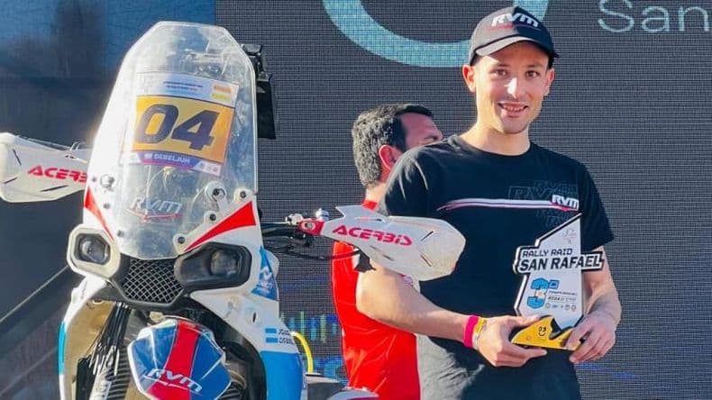 Joaquín Debeljuh Taruselli se subió al podio en el Rally Raid San Rafael