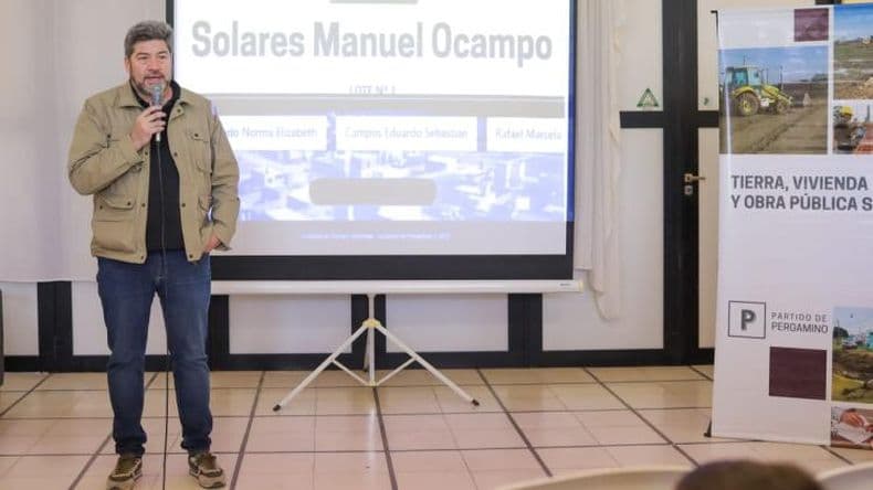 Solares: este jueves se entregarán los terrenos en Manuel Ocampo