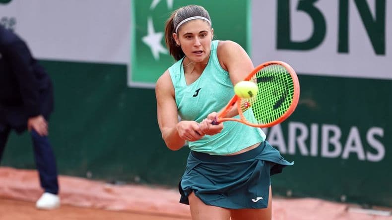 Julia Riera no pudo dar el último paso en la qualy de Roland Garros