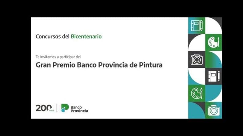 Se lanzó el gran premio Banco Provincia de Pintura