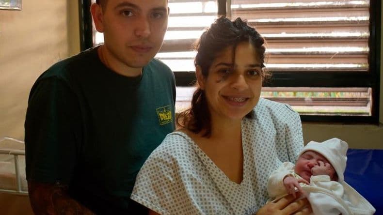 Renata Santucho, el primer nacimiento del año en Pergamino