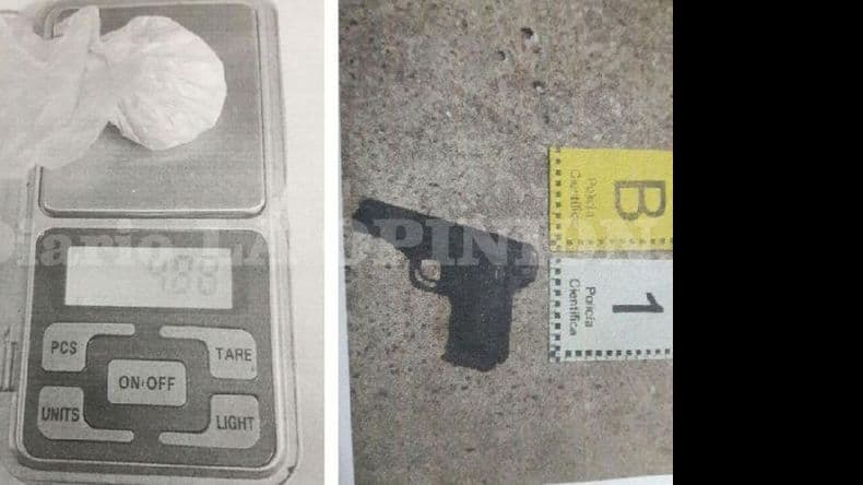 Comenzó a los tiros, tenía droga y terminó detenido