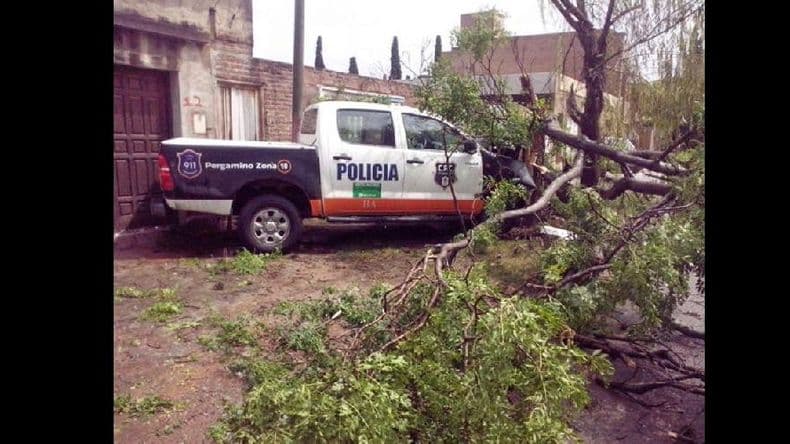 Una mujer policía se desvaneció y el patrullero impactó contra un árbol