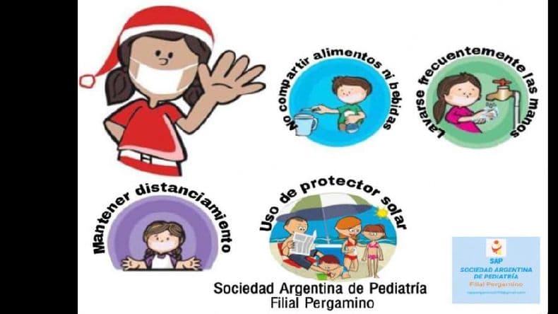 Colonias de verano: la filial local de la Sociedad de Pediatría lanzó una campaña