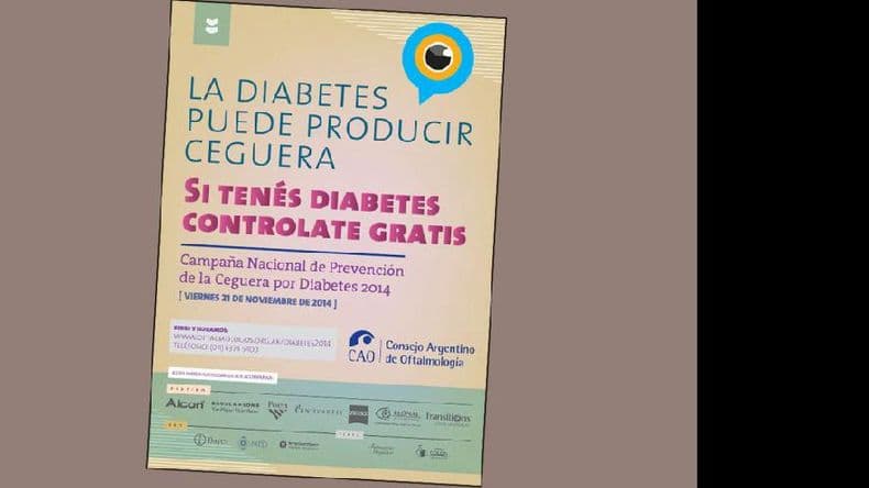 Realizarán la Campaña Nacional de Prevención de Ceguera por Diabetes